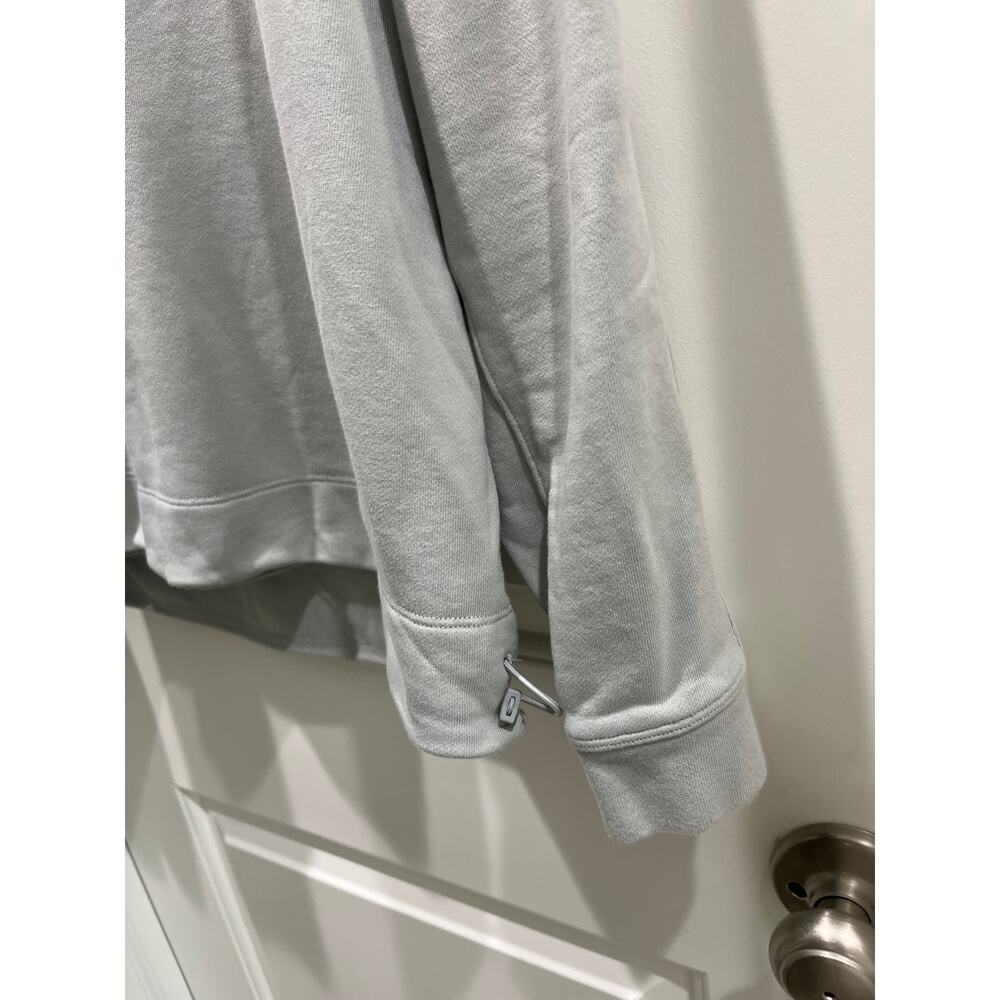 Lululemon Men's French Terry Oversized Seal Gray Crew Neck Sweatshirt Sz M - Picture 4 of 11